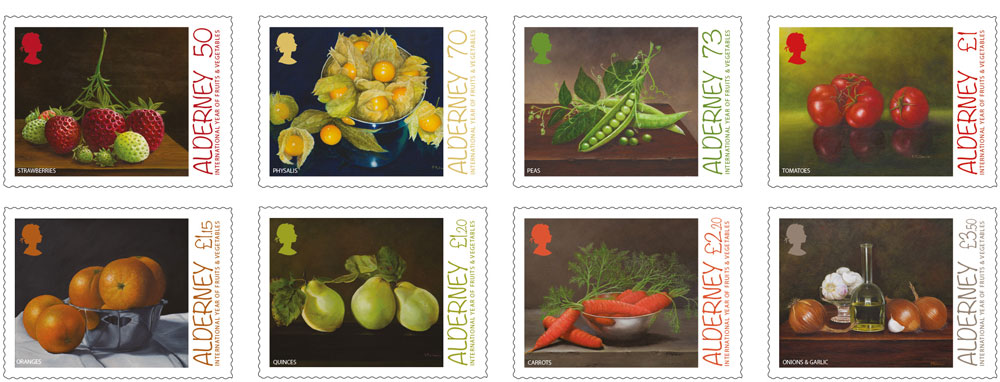 Stamps recognise United Nations' International Year of Fruits and Vegetables